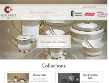 Tablet Screenshot of claycraftindia.com